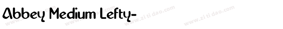 Abbey Medium Lefty字体转换